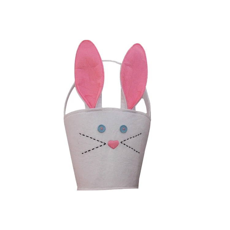 
high quality easter felt egg basket decoration 