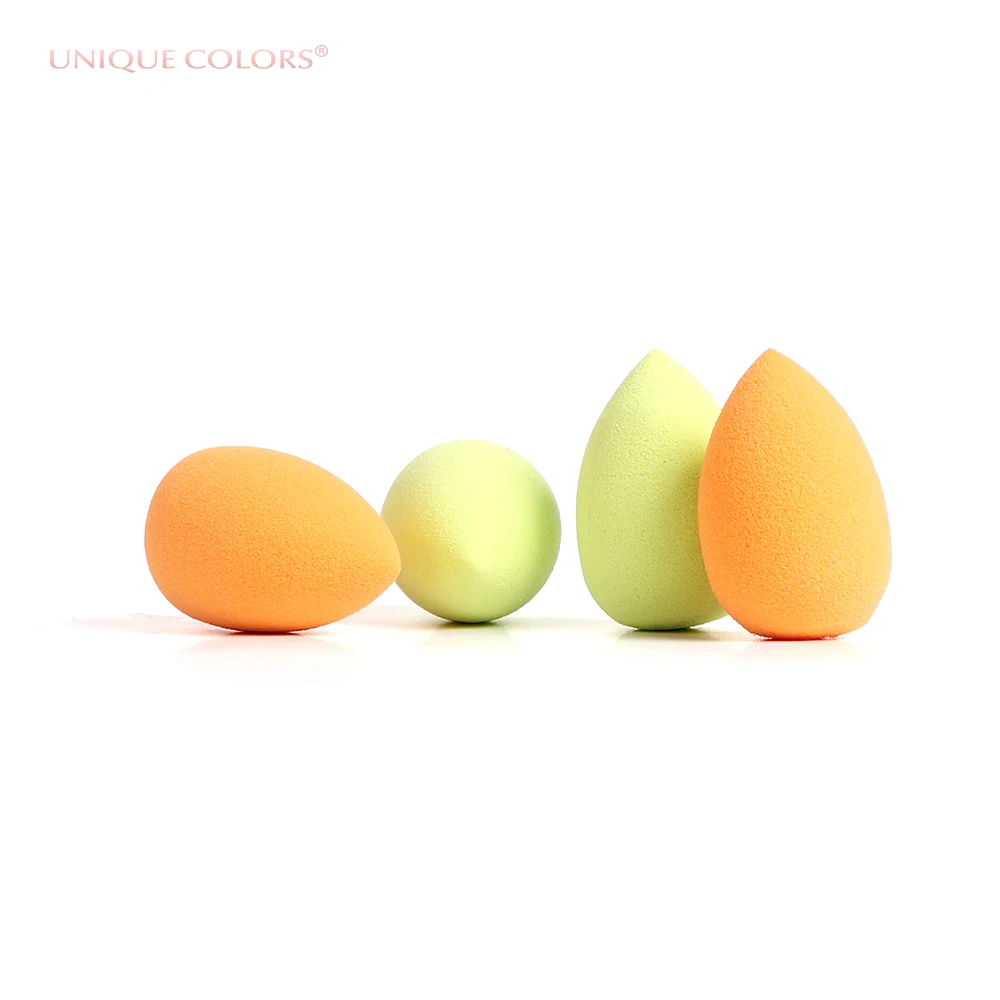 Mini Latex Free Makeup Sponge 3D Powder Puff Foundation Cosmetics Beauty Sponge Blender Pack 4 Pcs