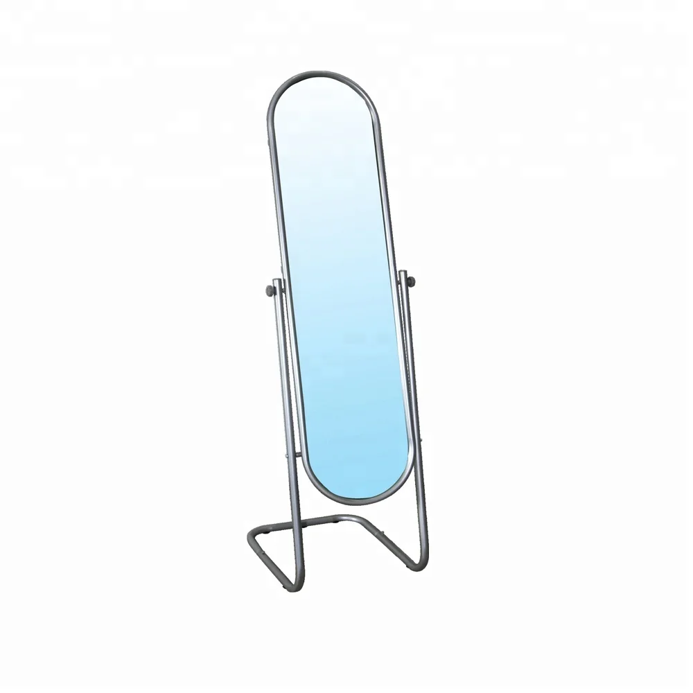 simple bedroom dressing mirror steel frame glass standing dressing mirror
