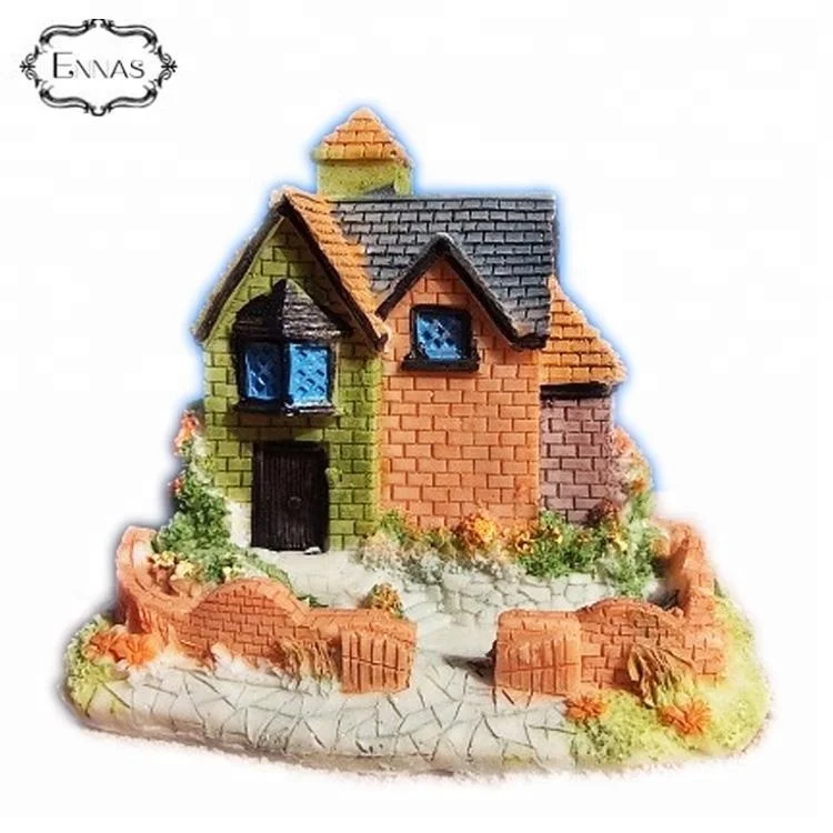 Retro residential three-dimensional home garden resin garden house decoration