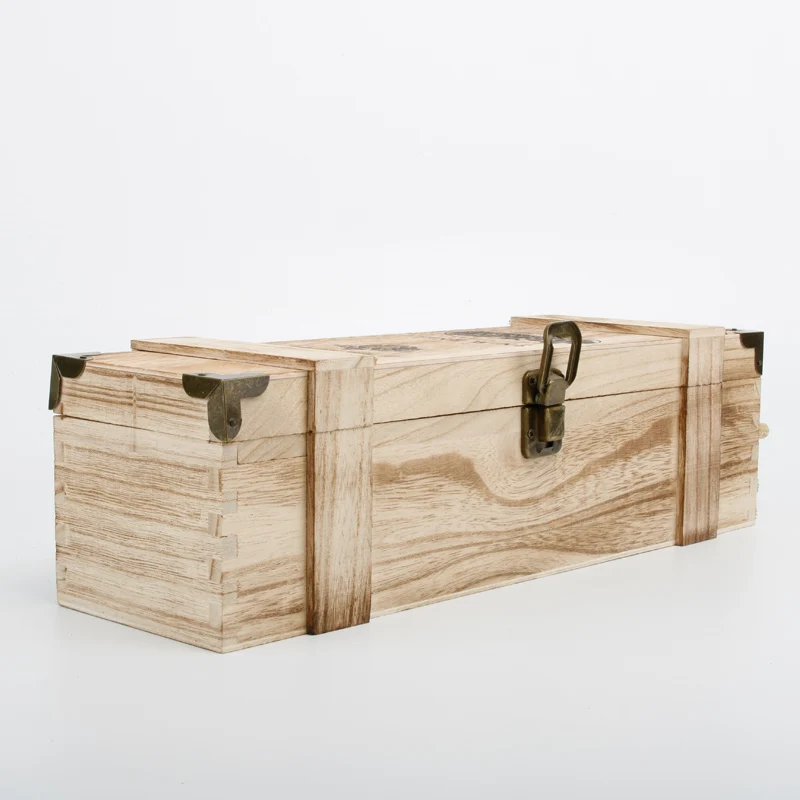 2019 China Handmade Wooden Wine Box for Bottle Packaging