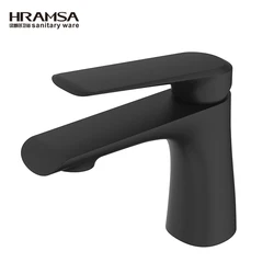 Hot sell black bathroom basin faucet hot cold water mixer for  European