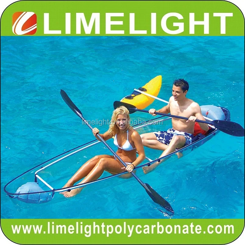 LIMELIGHT outrigger system clear kayak transparent canoe