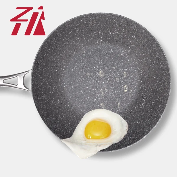 Hot Selling forged aluminium non stick Wok with lid