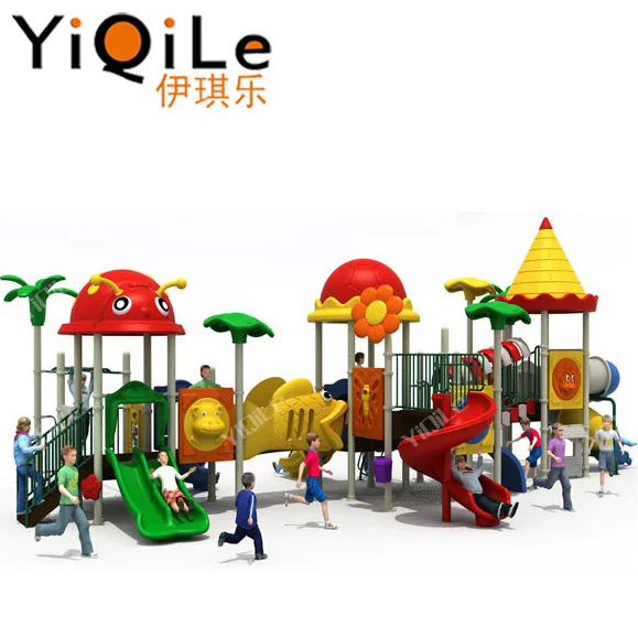 Hot Sale Amusement Park Items Used Plastic Playground Slide Outdoor Playground Children