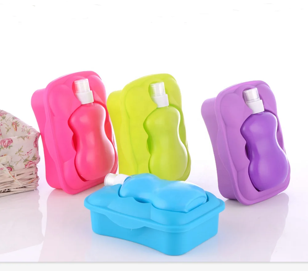 Plastic cheap children lunch box with bottle for promotional