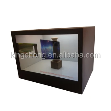22 inch Transparent Monitor LCD Panel Display Advertising Player Showcase Cabinet Box for Product Exhibition Display