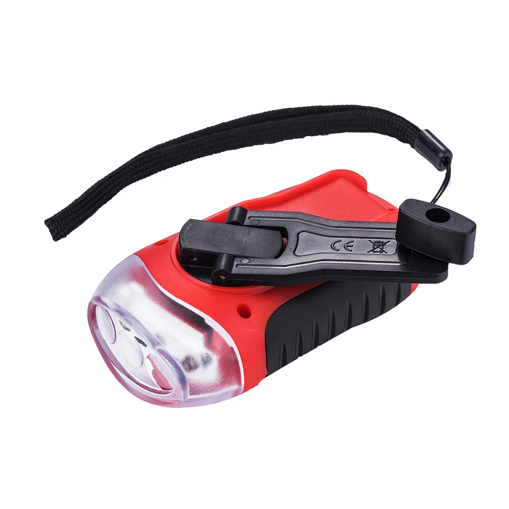 Rechargeable Mini Hand Crank Dynamo Led Flashlight