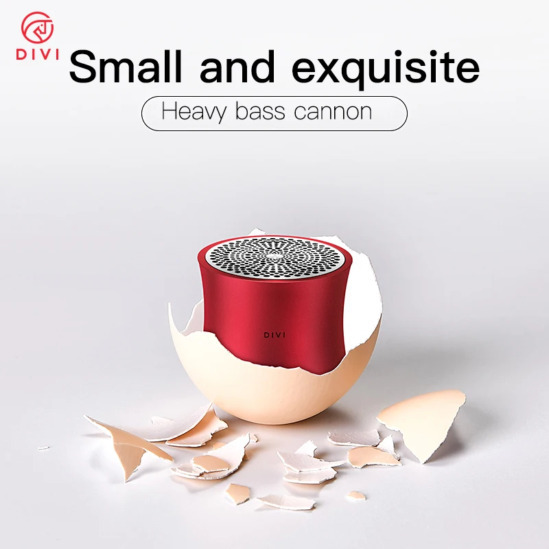 OEM 2019 DIVI outdoor music box BT super bass wireless mini sound box blue tooth portable speaker