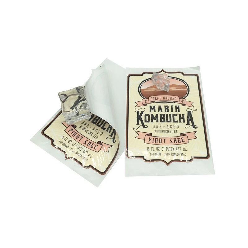 Self Adhesive Paper Milk Glass Bottle Seal Labels Sticker Printing