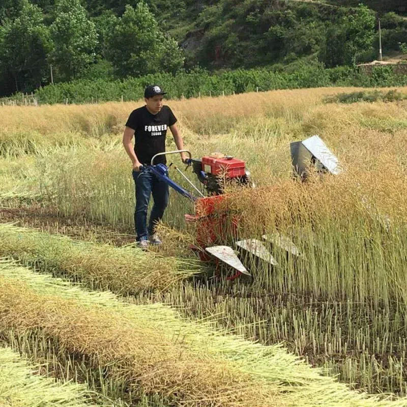 agricultural machinery tractor mini reaper gasoline diesel engine manual paddy rice cutter reaper