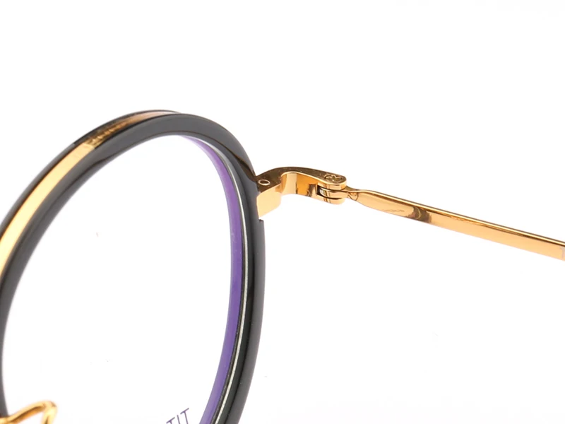 Fashionable titanium  design with the full acetate rim eyeglasses new models optical glasses 9117