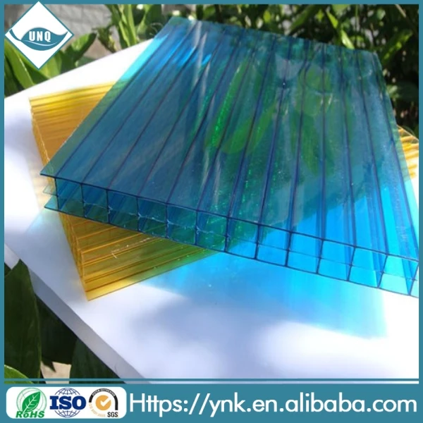 Китай оптовой тройной стеной поликарбонат полые лист для фонаря покрытия стадиона