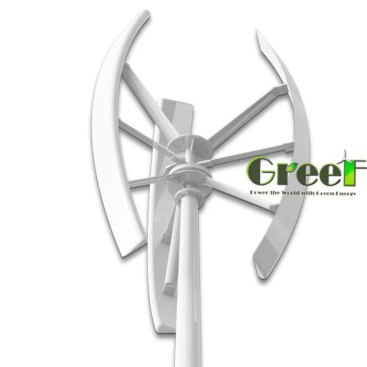 Greef Energy 2kw low start wind speed vawt roof mounted wind turbine