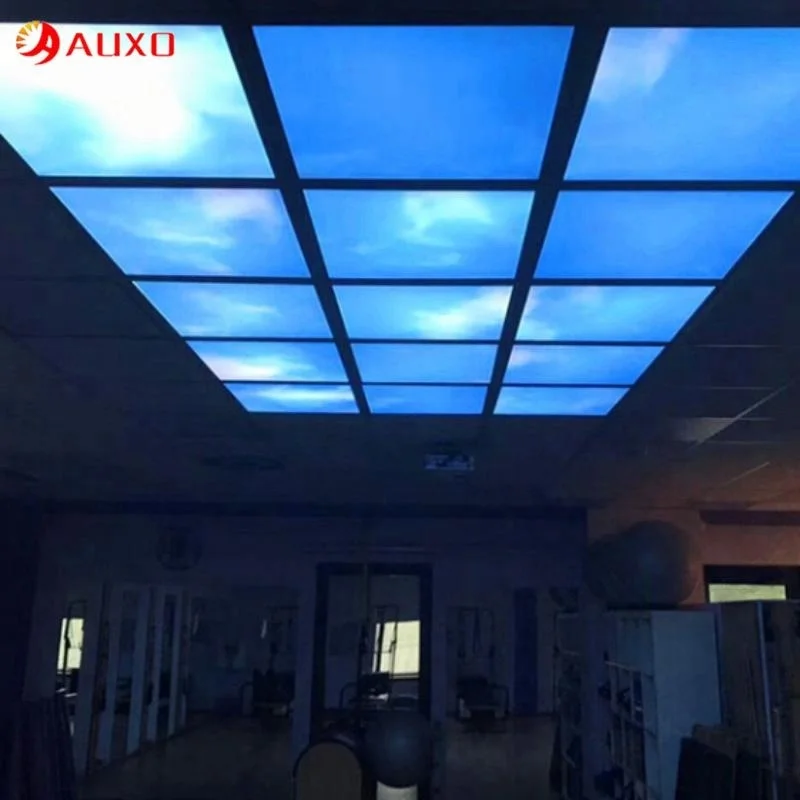
Meeting room 603x603 38w led blue sky recessed suspended panel light 