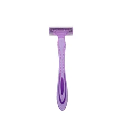 OEM plastic handle factory shaver razor twin blade shavers for women