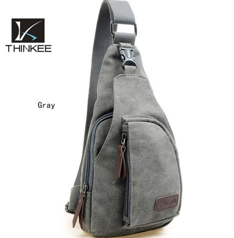 High Quality China Vintage Canvas Mens Chest Bag