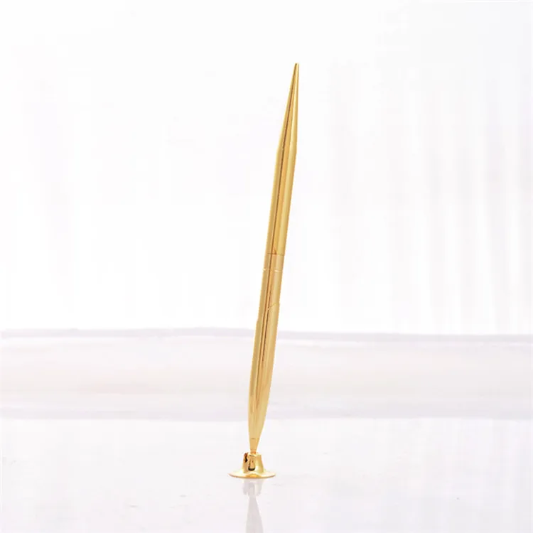 Metal table desk stand pens special magnetic floating ball pen with custom logo