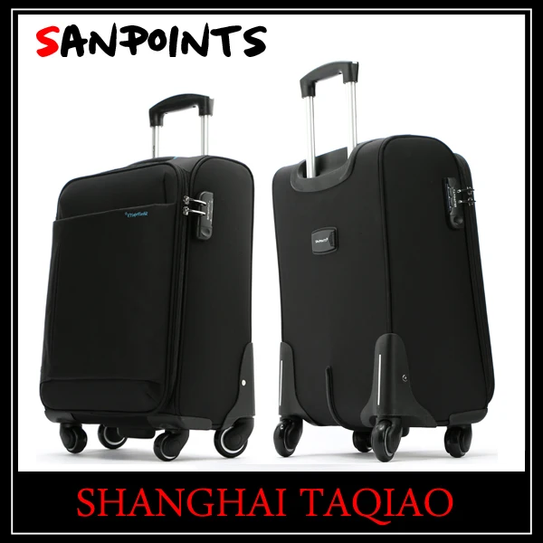 Durable nylon trolley case elegant spinner caster suitcase travel luggage suitcase trolley