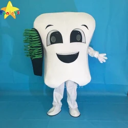 Funtoys CE костюм талисмана для взрослых зубов с зубной щеткой для праздничной рекламы