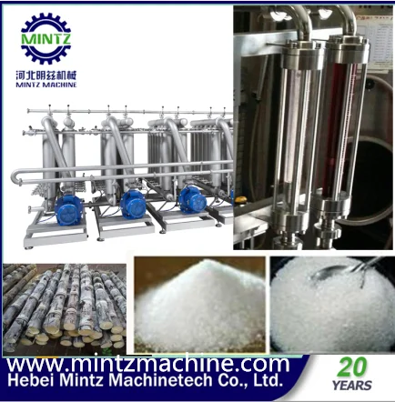 
100TCD sugarcane direct white sugar plant with membranes filter 
