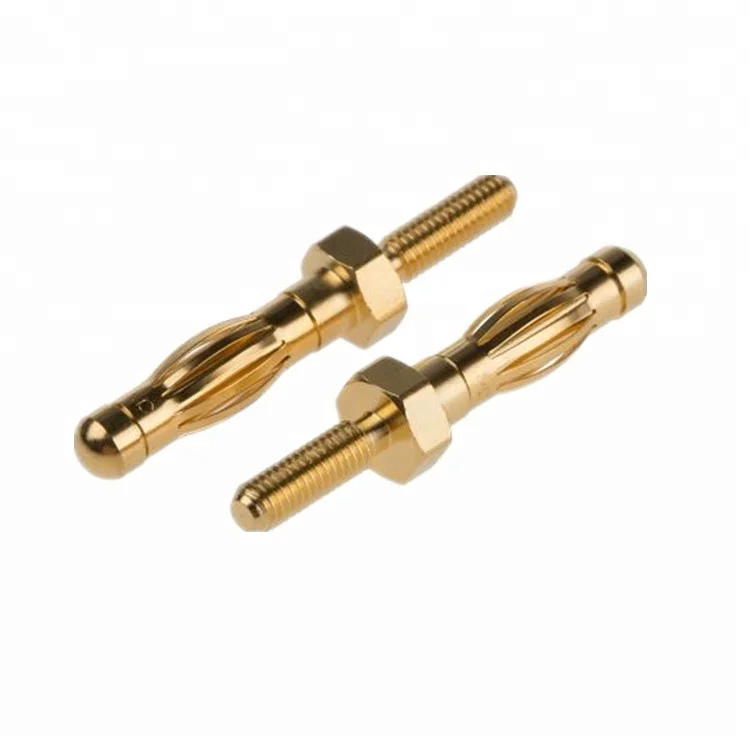 4mm shorting safety/mini 1mm shrouded female audio banana plugs for ECG