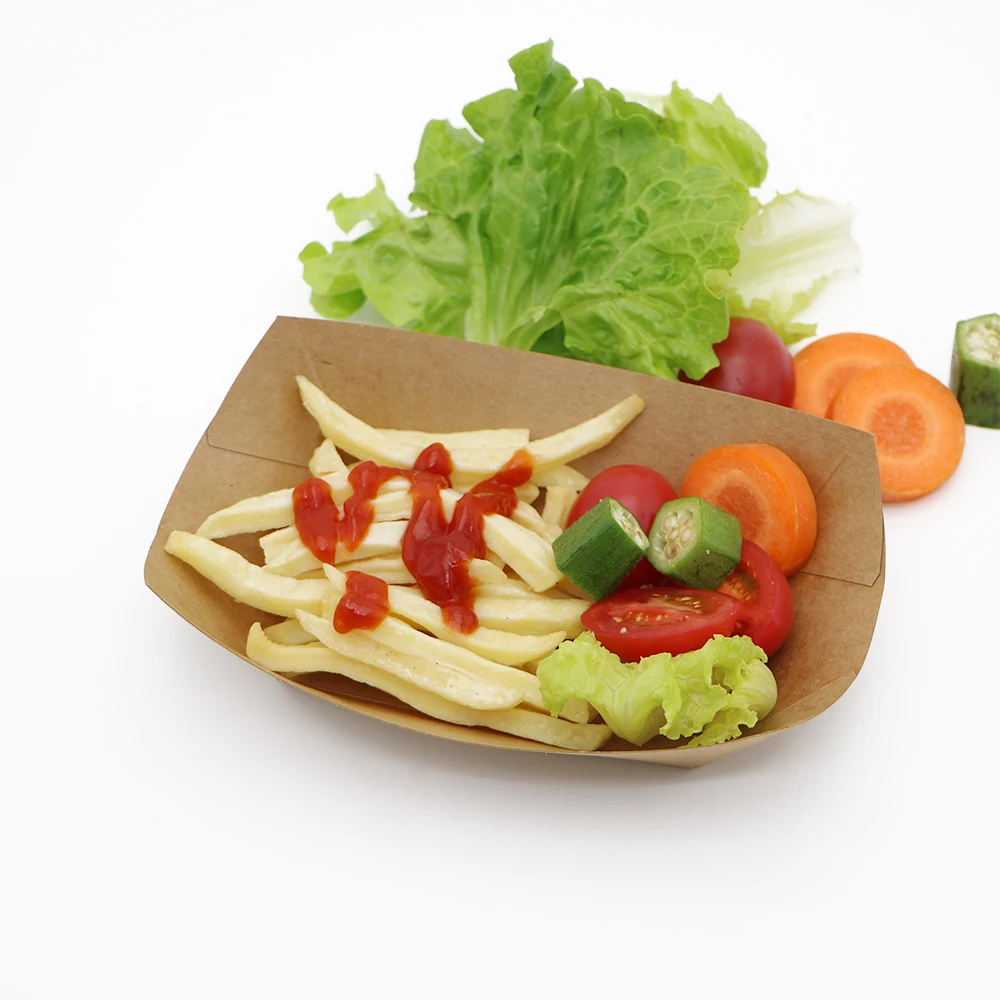 Biodegradable paper food trays for cake packaging