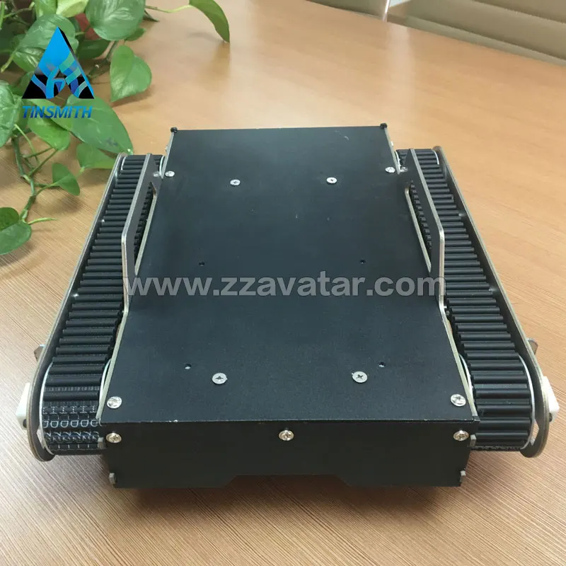 Robotic chassis remote control small vehicle rubber track