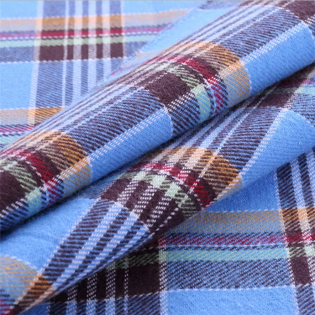 Fashion design cotton yarn dyed madras tartan plaid fabric in stock