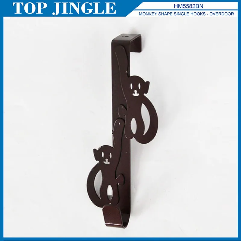 Стильный Коричневый Покрытие Обезьяна Дизайн Одинарный Крючок