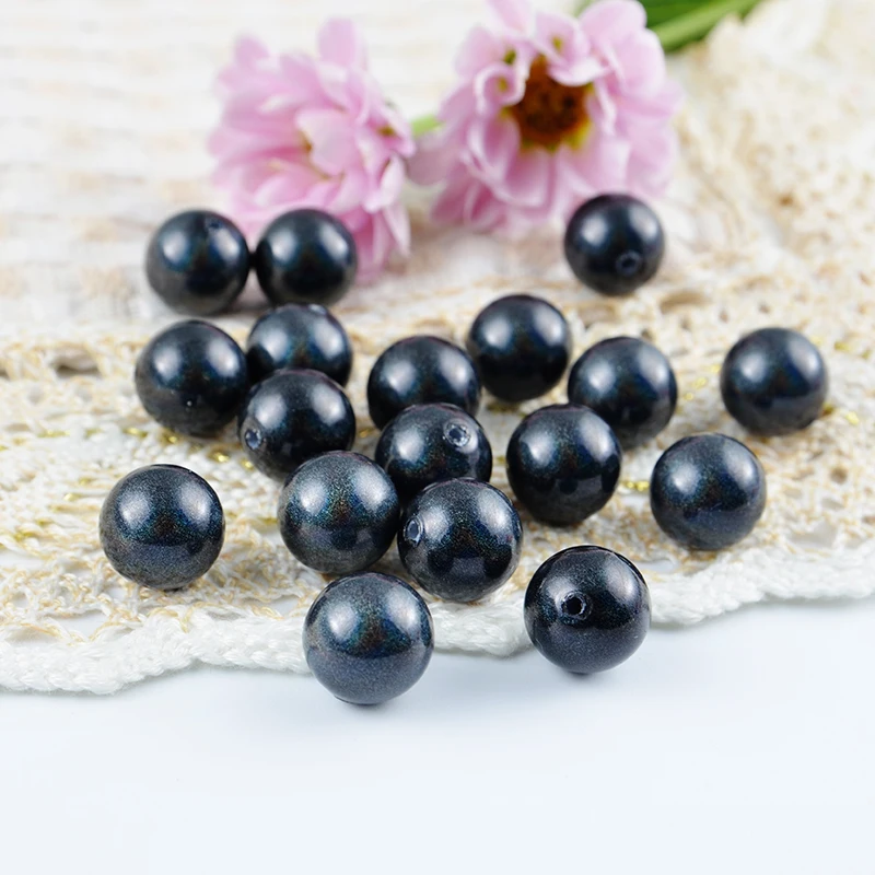 High Quality Colorful  More Types and All Size Half A Hole Plastic Pearl Beads Loose Ivory Pearl Jewelry DIY Jewelry Making