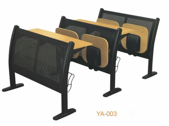 2016 Durable University School Folding Cheap Used Attached School Desks and Chair YA-001