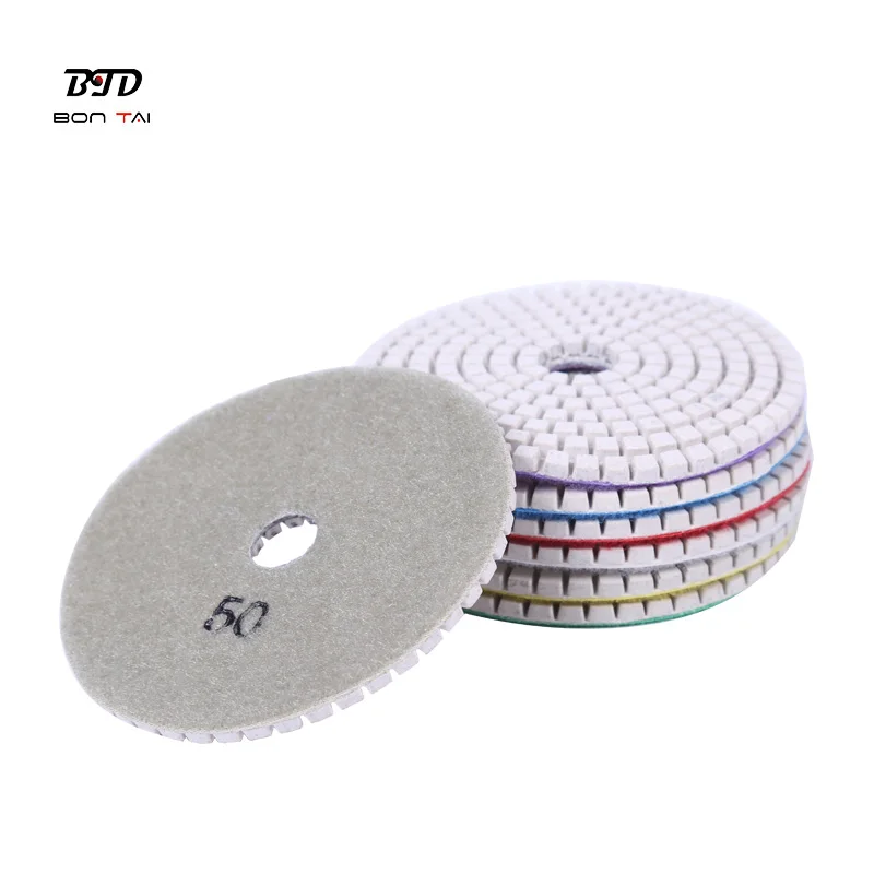 
4inch Diamond Dry Resin Polishing pads Granite Marble Concrete Stone 