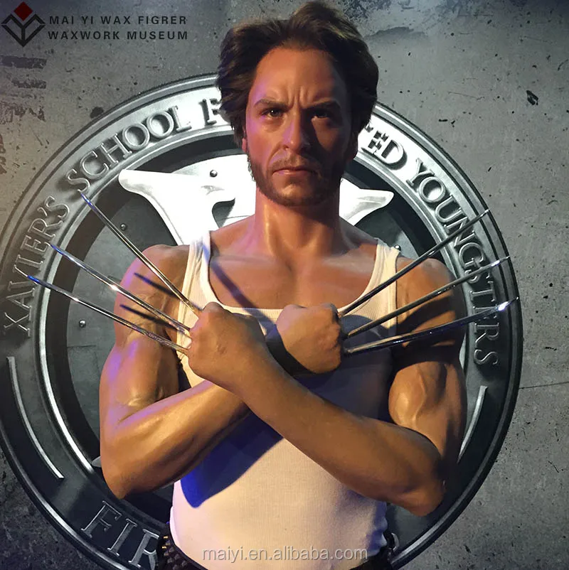 Handicraft Marvel Figure Wolverine Lifelike Silicone Wax Statue