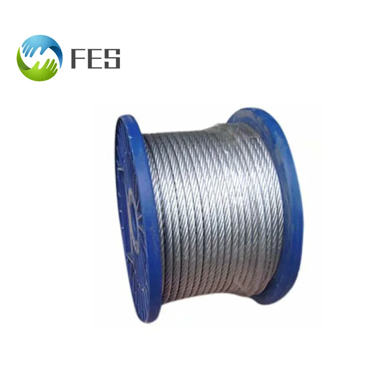 Высокое качество 6 мм оцинкованный горячим способом, в виде стальной трос