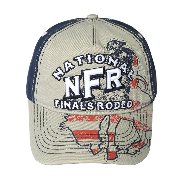 Custom Made Floral Retro Hats with Embroidery Printing Logo Washed 5 Panels Baseball Caps Small Order Acceptable to Custom Hat