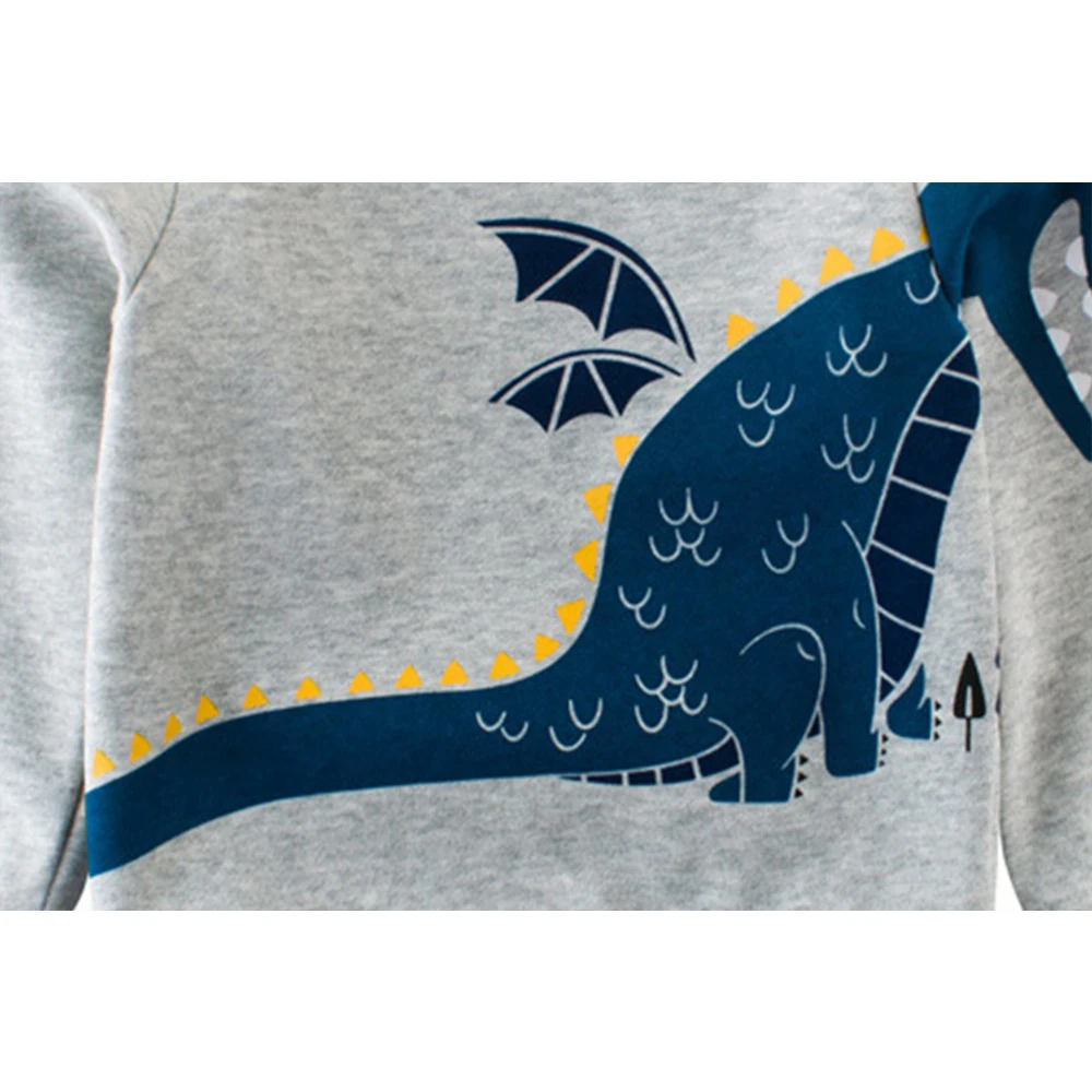 
Mudkingdom wholesale plain pullover cartoon sweatshirts without hood for kids 