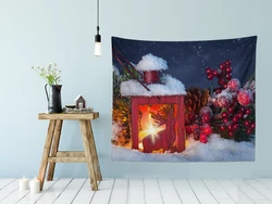 130x150cm Christmas Fast Delivery Drop Ship Wholesale Custom Wall Tapestry
