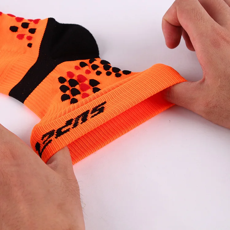 Drop shopping custom socks logo design ankle Lycra hand linked seamless toe athletic 3D compression running socks