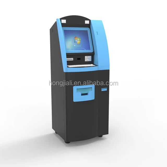  17 дюймов сенсорный экран ATM с отделениями для денег и монет