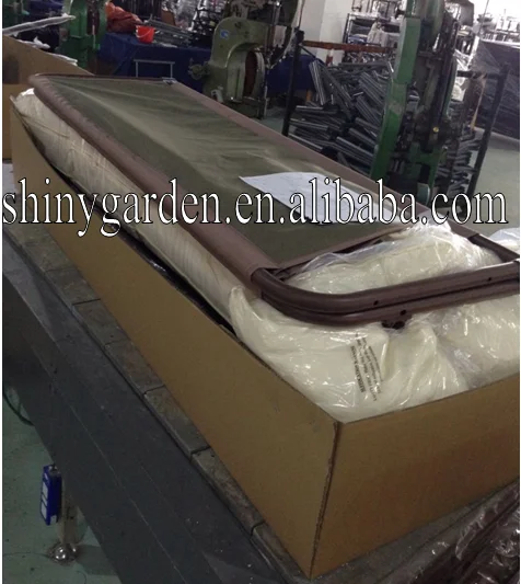 Outdoor 3 Person Hanging Hammock Cushioned Garden Swing Bed Chair for Adults