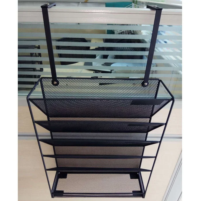 Wholesale 5-Layer Office Wall-Mounted File Organizer Metal Mesh Hanging File Holder with Factory Best Price!