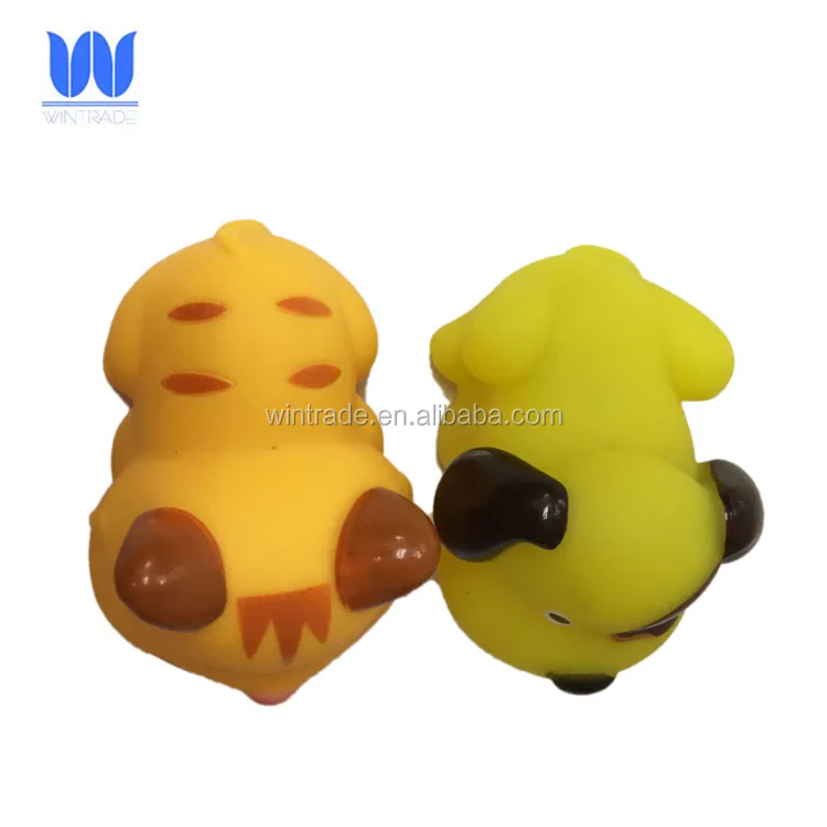 Squeaky farm animal toy rubber bath farm toy