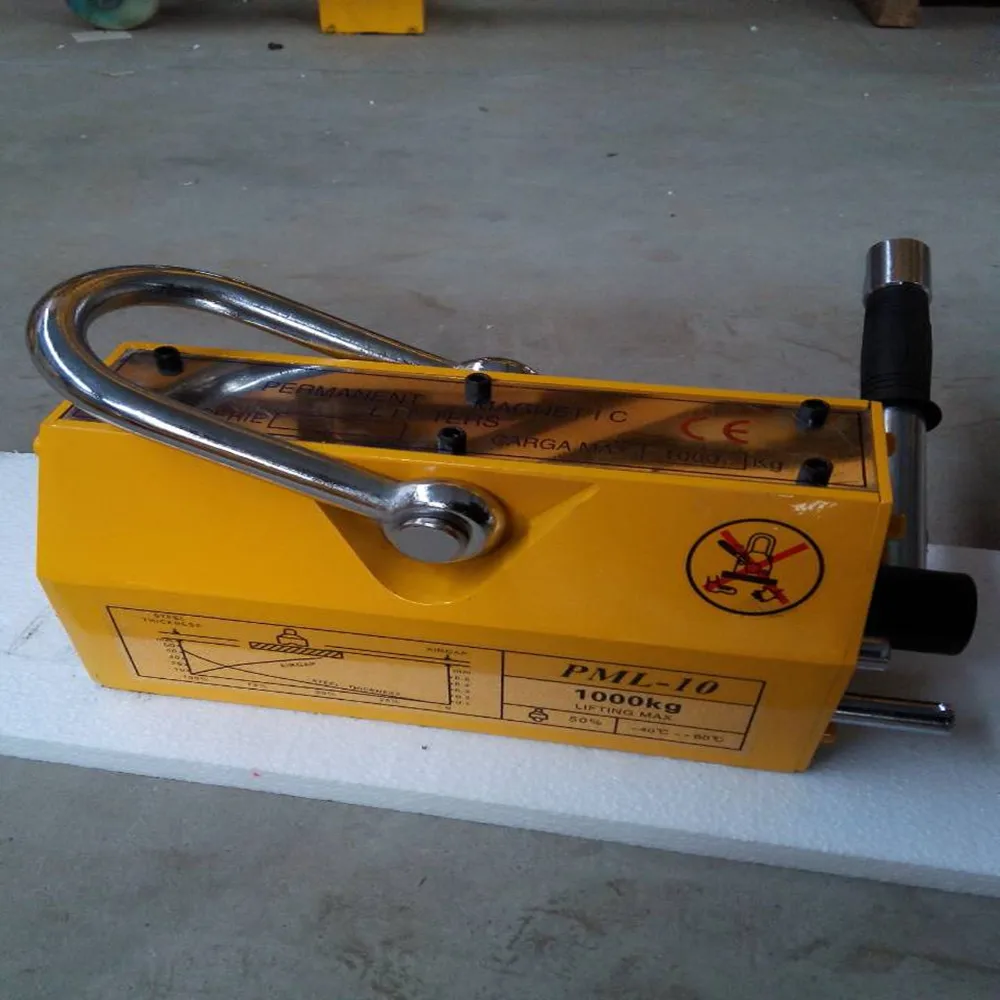 2018 hot sales 1 ton manual permanent magnet lifter crane