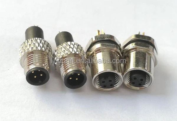 M5 connector, waterproof circle connector,M5 cable connector