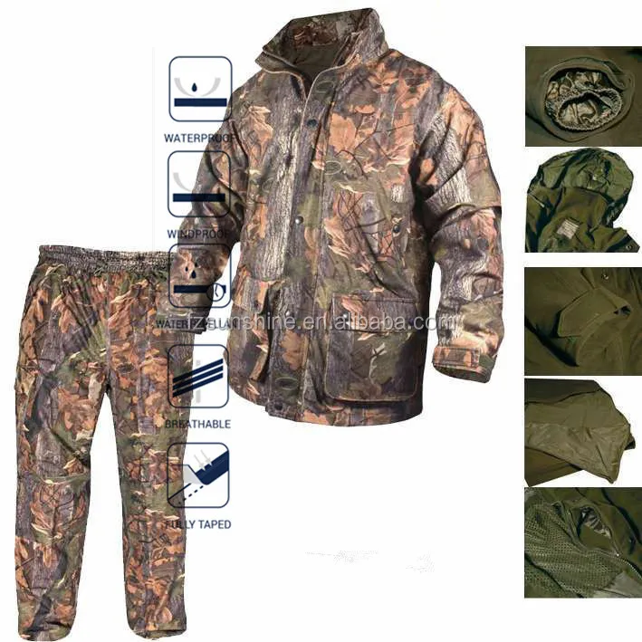 Green Waterproof Extreme Winter Hunting Clothes for men