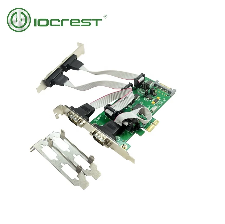 pcie db9 converter adapter support ttl and low profile 4 port pci express rs232 serial card
