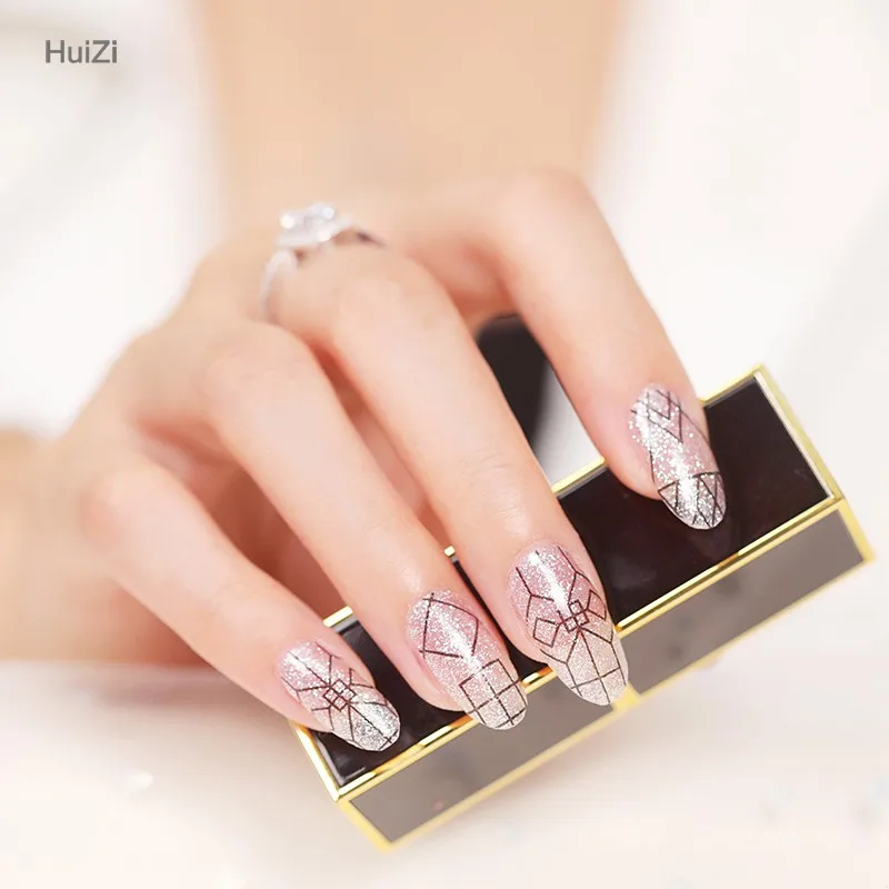 Huizi nail sticker 2024 nails jewelry gel nail polish sticker