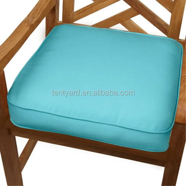 square outdoor garden wooden water proof Chair foam seat Cushion