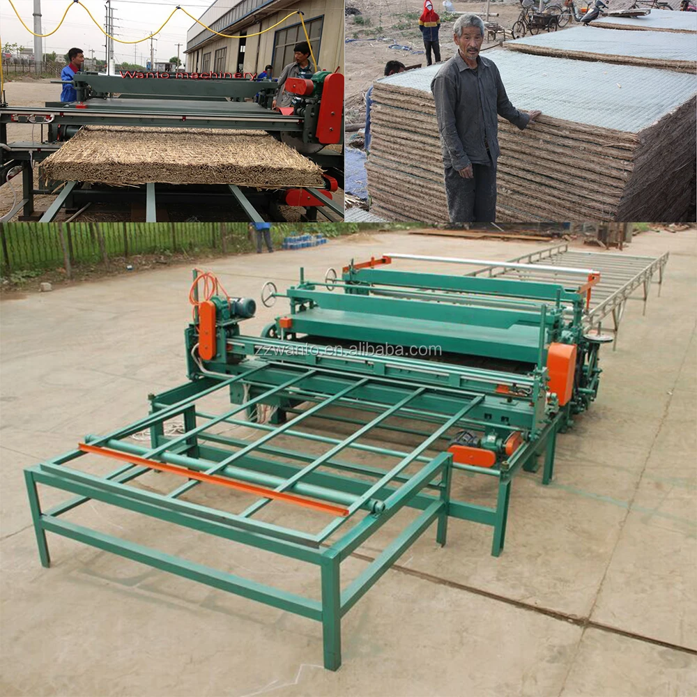 Super quality rice straw mat weaving machine/reed mat knitting machine